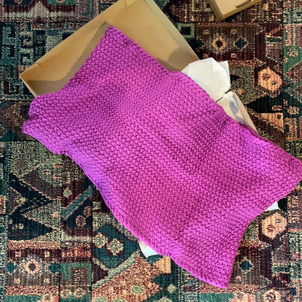 NWT purple knit infinity scarf from The Gap